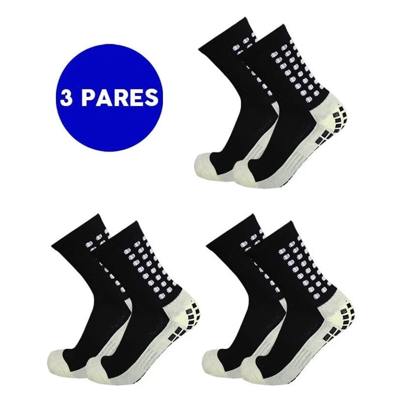 Kit 3 Meias Esportivas de Futebol em Algodão Antiderrapantes (Cópia) (Cópia)